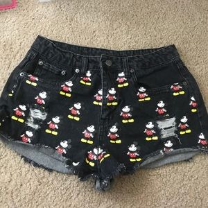 Disney denim shorts size 28